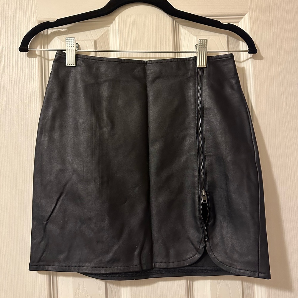 Faux Leather Holister Skirt